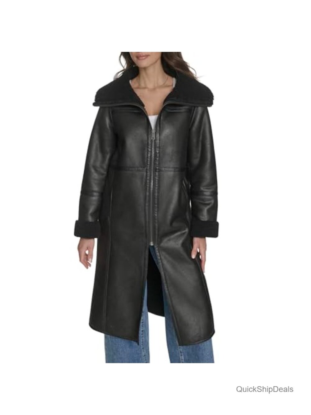 Women's Long Faux Shearling Coat